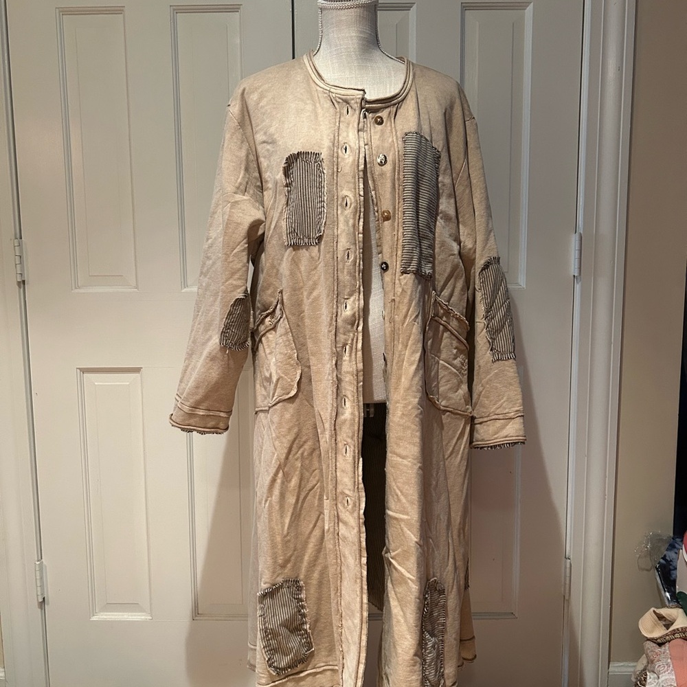 Paper Lace Patchwork jacket / duster .  OS ( one size). NWT